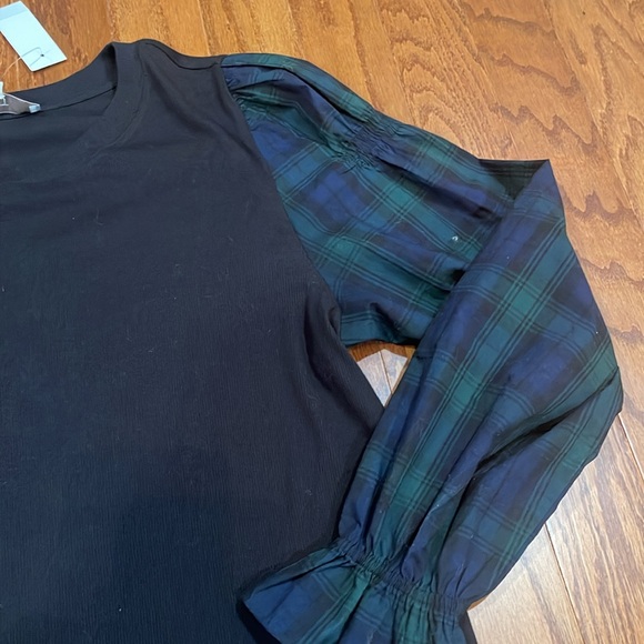 Loft Poplin Puff Sleeve Top, Thanksgiving Top - Picture 9 of 10